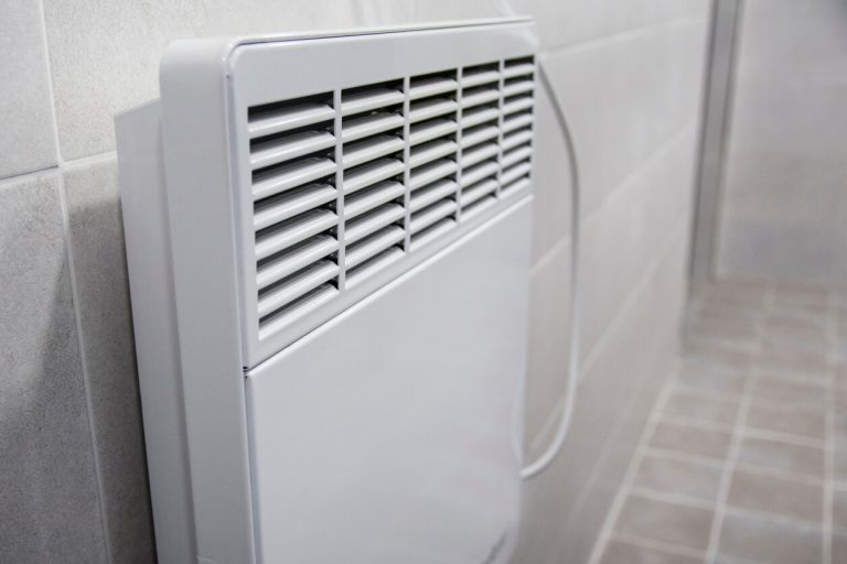 Hot air heater installed