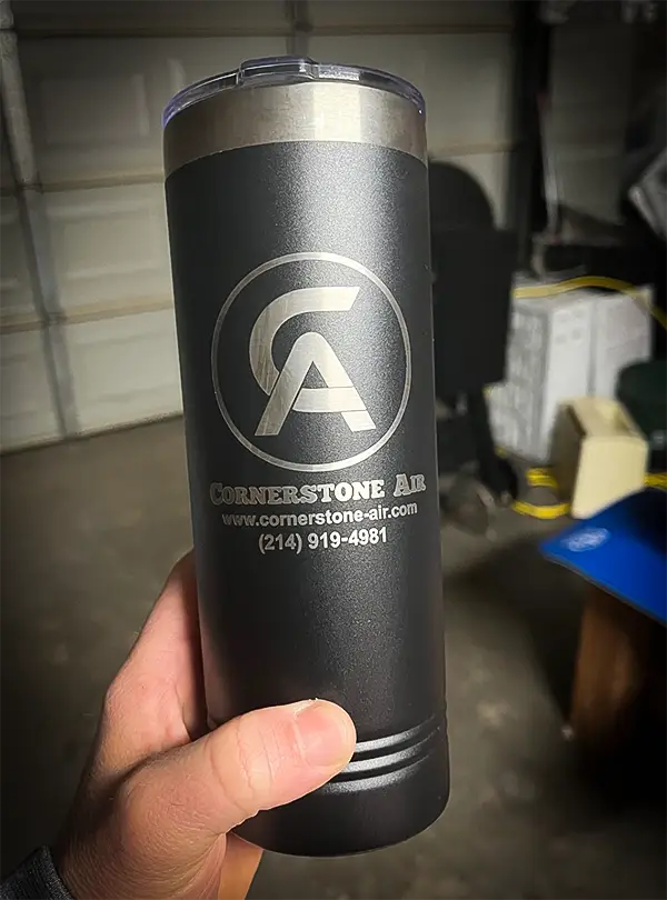 Cornerstone Air on a coffee mug!